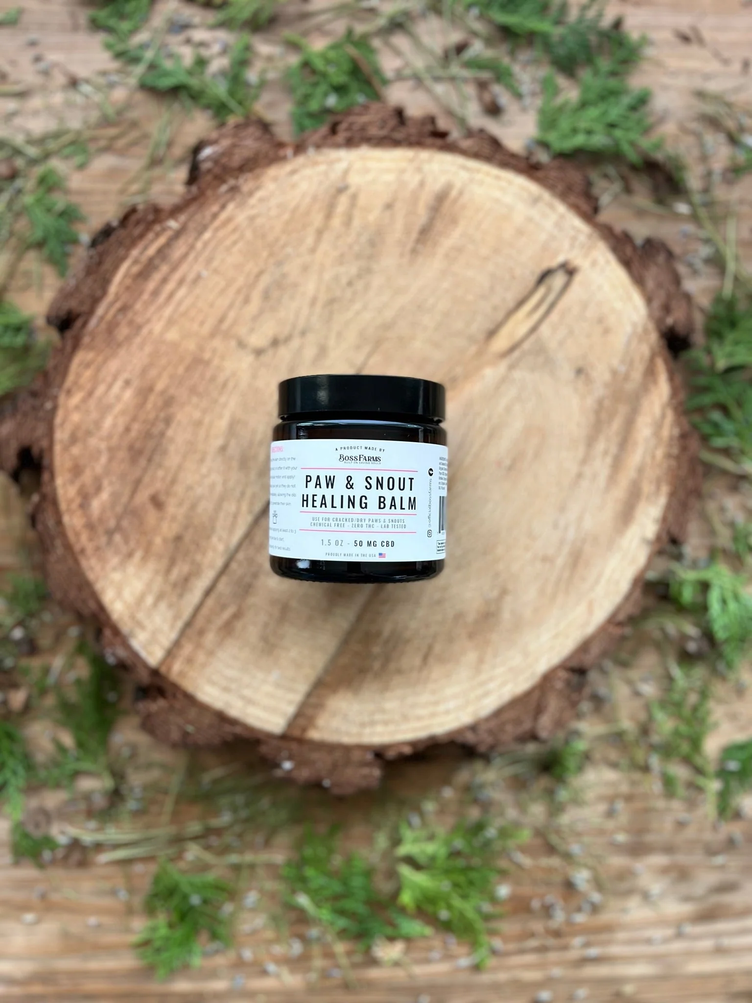 🐾 B.O.S.S. Farms “Snout & Paw Comfort Balm” 🐾 50 mg CBD | For Dry Snouts, Cracked Paws - Image 3